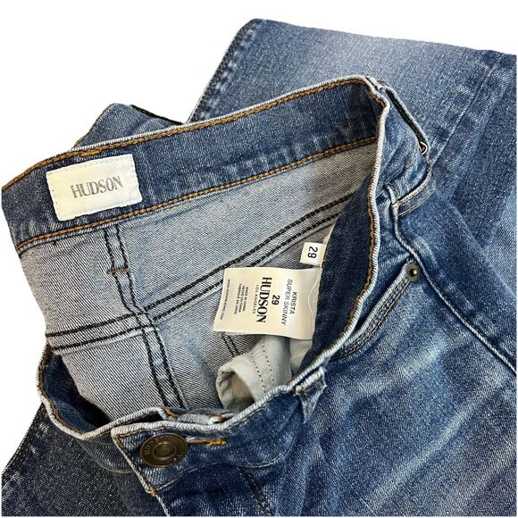 HUDSON Krista Super Skinny Jeans Womens Size 29 medium wash good price preowned - Picture 1 of 7